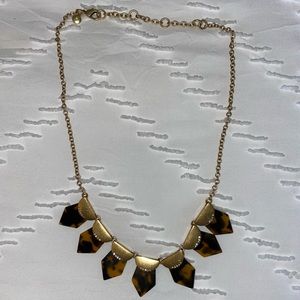 J. Crew Tortoise Shell Statement Necklace